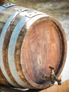 small wine barrel